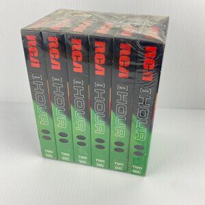 RCA Blank VHS T120 Tapes Lot of 6 NEW in Package Videocassette VCR Blanks